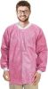 AMZ Medical Supply Disposable Shirts. Pack of 10 Cranberry Lab Jackets Large.