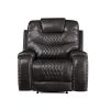 Braylon Recliner (Power Motion); Magnetite PU - 55413