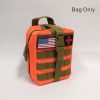 MOLLE Tactical First Aid Bag - Detachable Medical Kit with Emergency Supplies for EMT, Survival, and Tactical Gear - Red