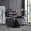 Braylon Recliner (Power Motion); Magnetite PU - 55413