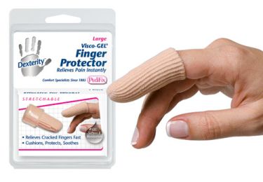 Visco-GEL Fabric-Covered Finger Protector Small